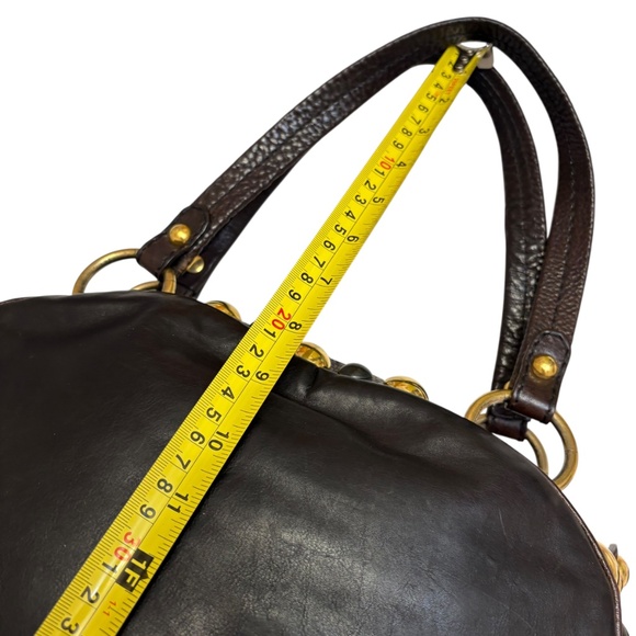 Gucci 209600 hysteria babouska brown leather dome satchel with gold heart RARE - Picture 9 of 15